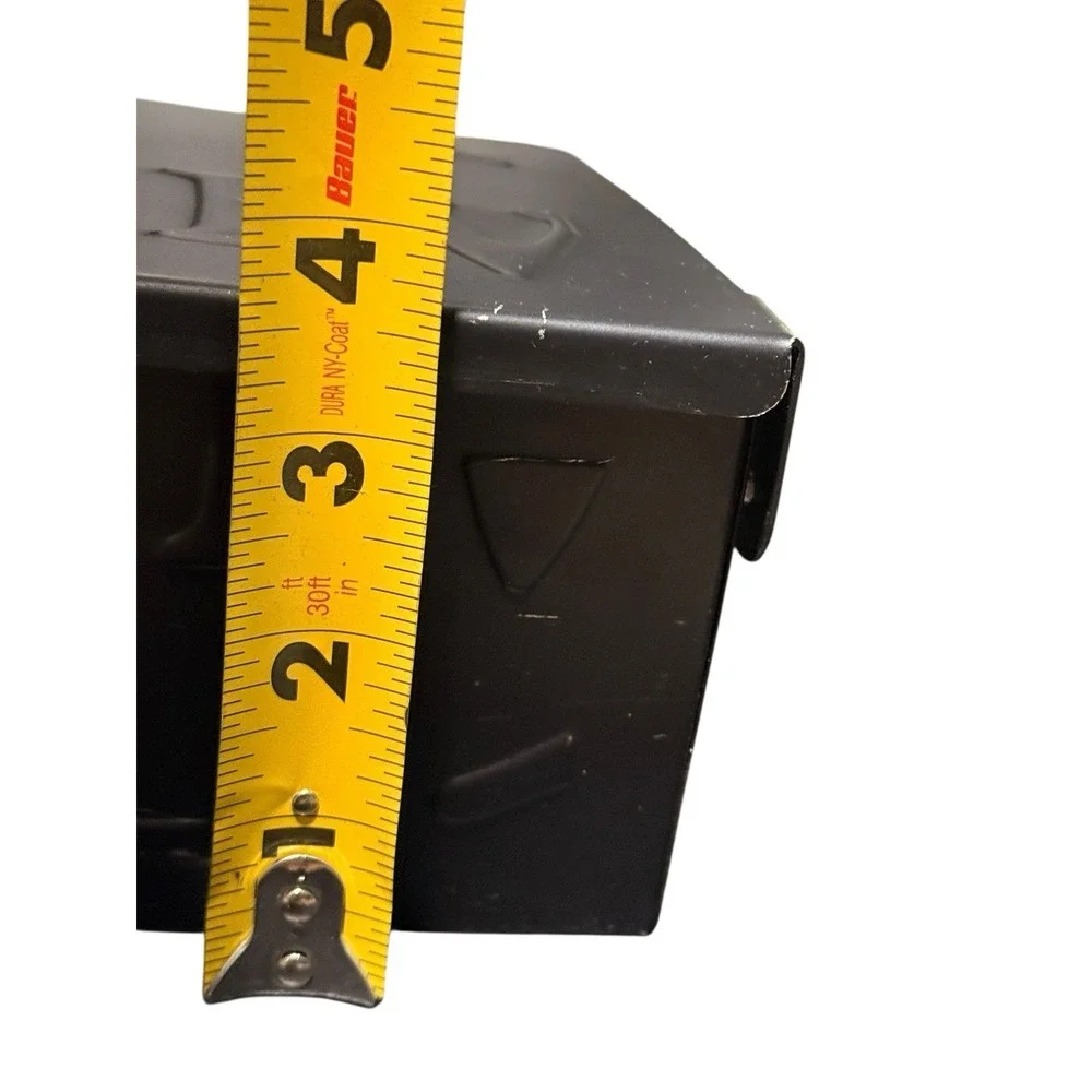 Maker's Mark Metal Black Storage/Display Box for Condiments & Bar Tools
